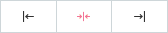 Gray and orange arrows pointing left, right, and two are pointing towards eachother.